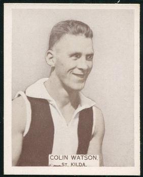 1933 Wills's Victorian Footballers (Large) #74 Colin Watson Front
